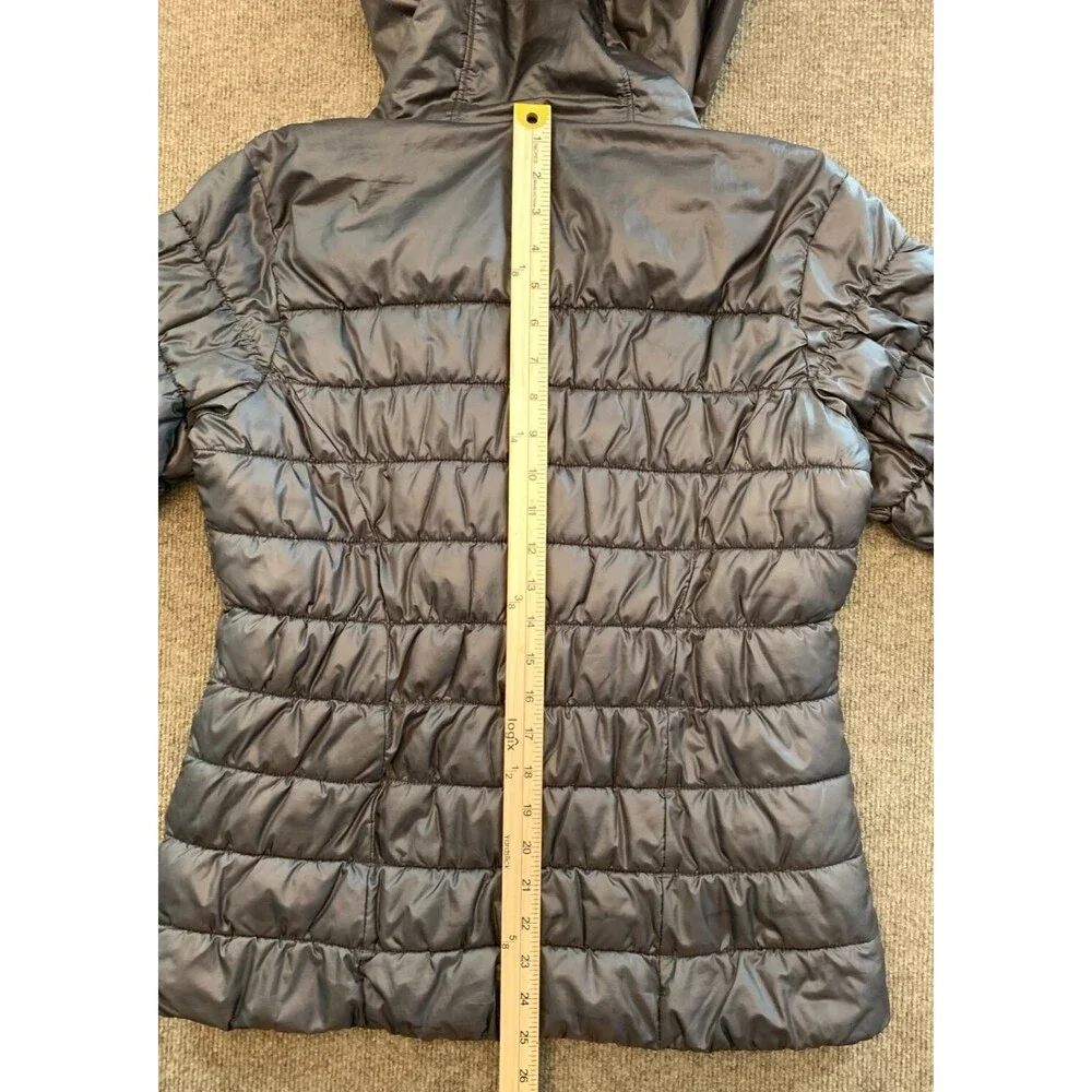 Columbia Hooded Puffer Jacket Womens M Point Reyes Quilted Insulated Zip Up - Picture 9 of 13